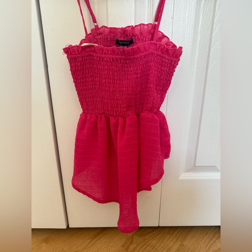Pink Summer Flowy Top
